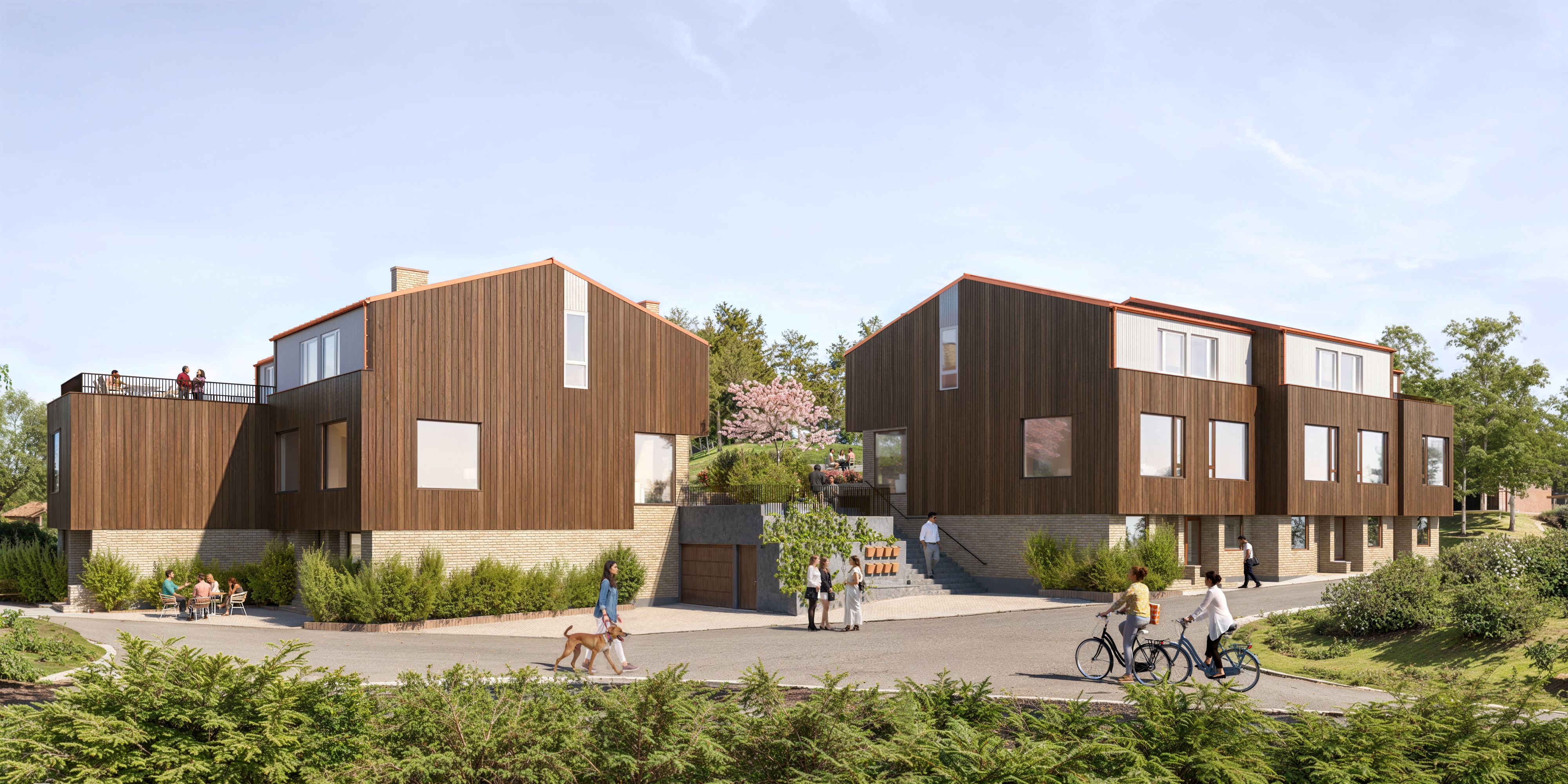 Sæterveien -8 rekkehus på en villatomt i Fana